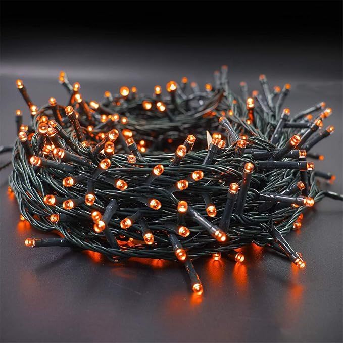 Twinkle Star 66ft 200 LED Halloween String Lights UL Safe Certified Outdoor Fairy Lights Plug in,... | Amazon (US)