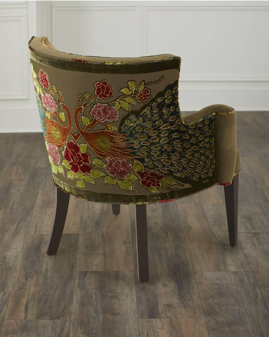 Haute House Refined Simplicity Sage Peacock Chair | Neiman Marcus