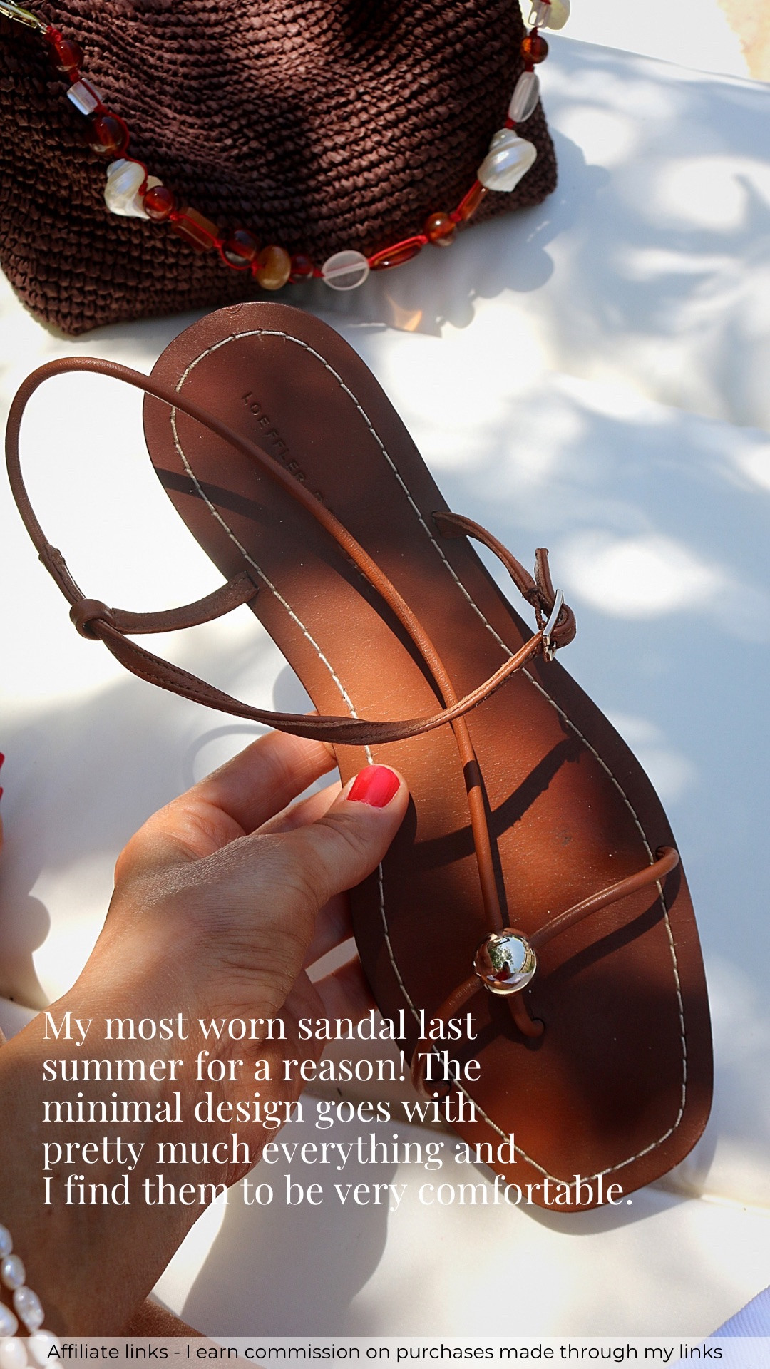 Affiliate links - I earn commission on purchases made through my links | everyday flat sandals