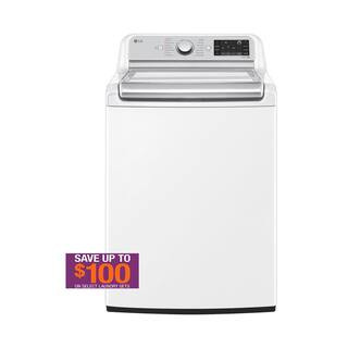 LG 5.5 cu. ft. SMART Top Load Washer in White with Impeller, Allergiene Steam Cycle and TurboWash... | The Home Depot