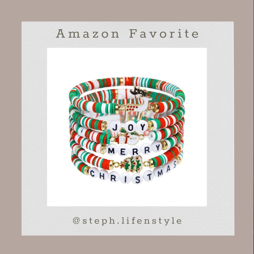 Super cute Christmas bracelets! 
🎄♥️
#christmas #bracelets #amazon #jewelry #fun #festive #like #comment #save #share #follow 

#LTKHoliday #LTKKids #LTKFindsUnder50