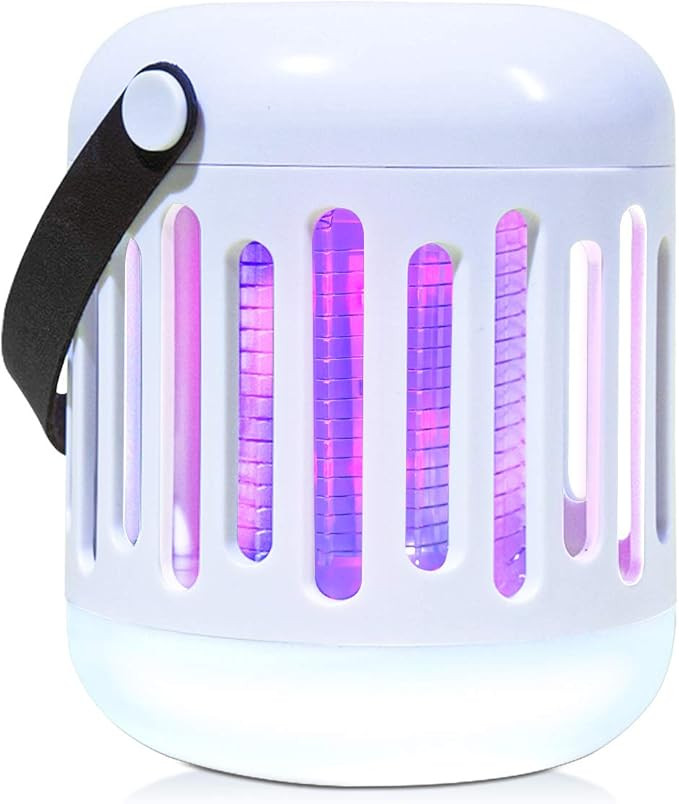 BugMD Zap Trap, Battery or USB Powered 2-in-1 Lamp and Bug Zapper with UV and LED Light, Portable... | Amazon (US)