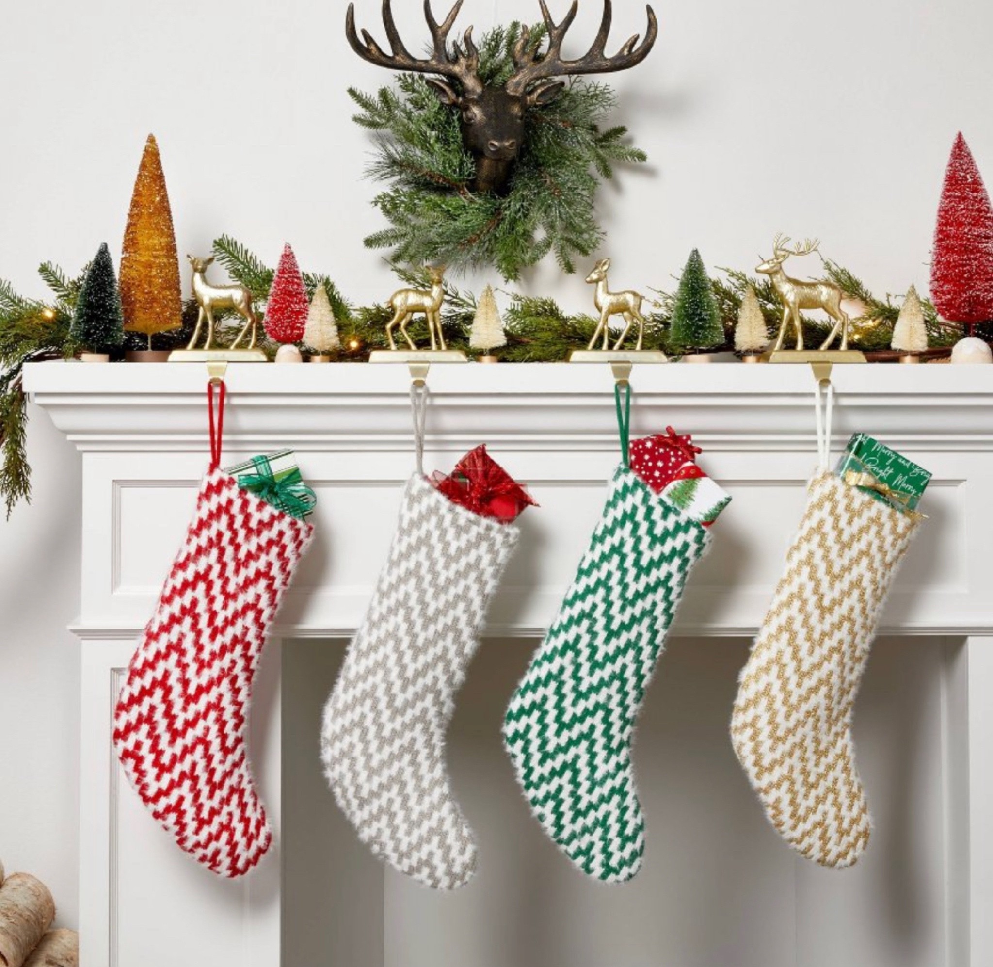 Stocking Holders for your mantle! Comes in different colors and are super cute and come in a set of 4! 

Target, Christmas, Stockings, Wondershop, decorations 

#LTKSeasonal #LTKHoliday #LTKhome