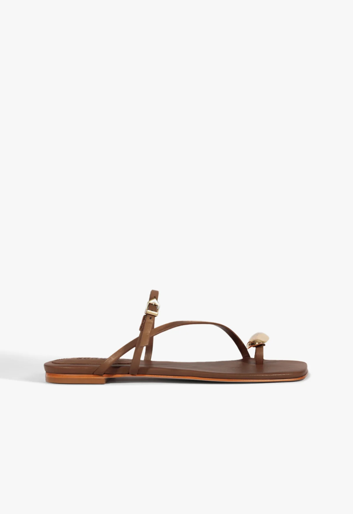 Elysa Flat Sandal | Brown | Leather | Schutz (US)