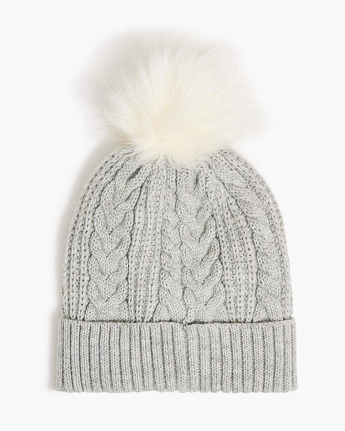 Cable pom beanie | J.Crew Factory
