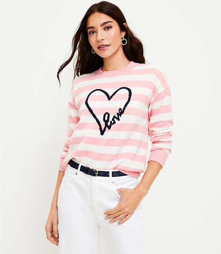 Love Stripe Sweater | LOFT