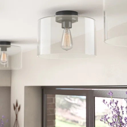 Laurel Foundry Modern Farmhouse Clematite 1 - Light 11.88" Flush Mount | Wayfair | Wayfair Professional