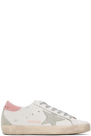 White & Pink Super-Star Classic Sneakers | SSENSE