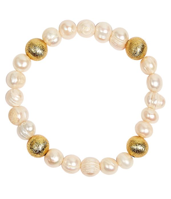 Georgia Beaded Bracelet - Freshwater Pearl and 10mm | Lisi Lerch Inc