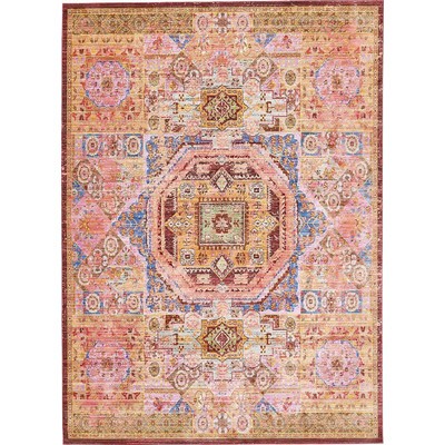 Rune Peach Area Rug | Wayfair North America