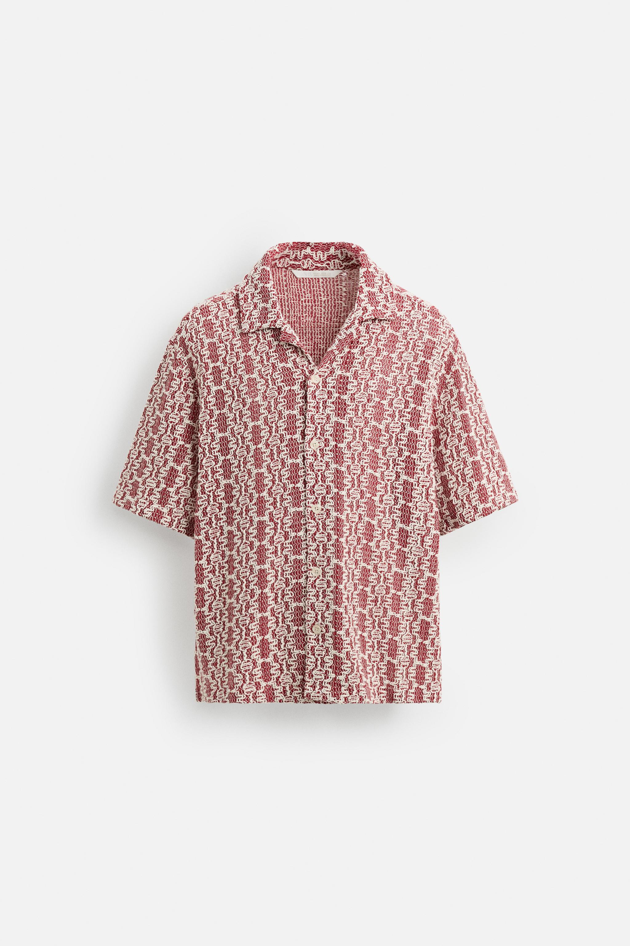 TEXTURED CROCHET SHIRT | Zara US