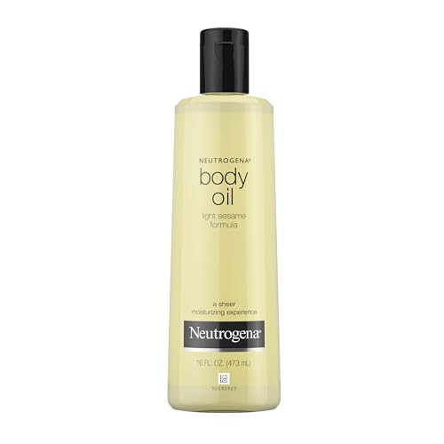Neutrogena Body Oil Light Sesame Formula, 16 fl oz, Radiant Glow Moisturizer for Dry Skin, Bath & Shower Oil For Smooth and Hydrated Skin | Amazon (US)
