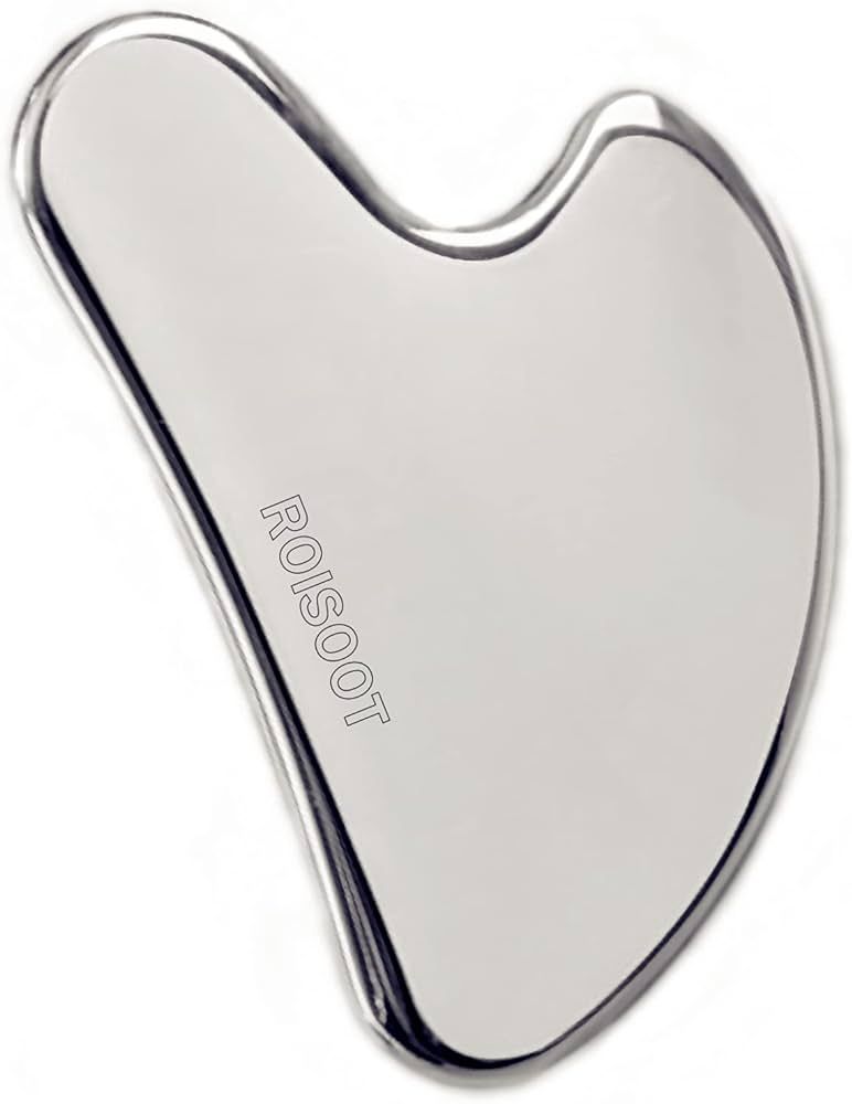 ROISOOT Upgrade Gua Sha Stainless Steel Tool for Face, Massage Scraper for Facial Skin Care (Meta... | Amazon (US)
