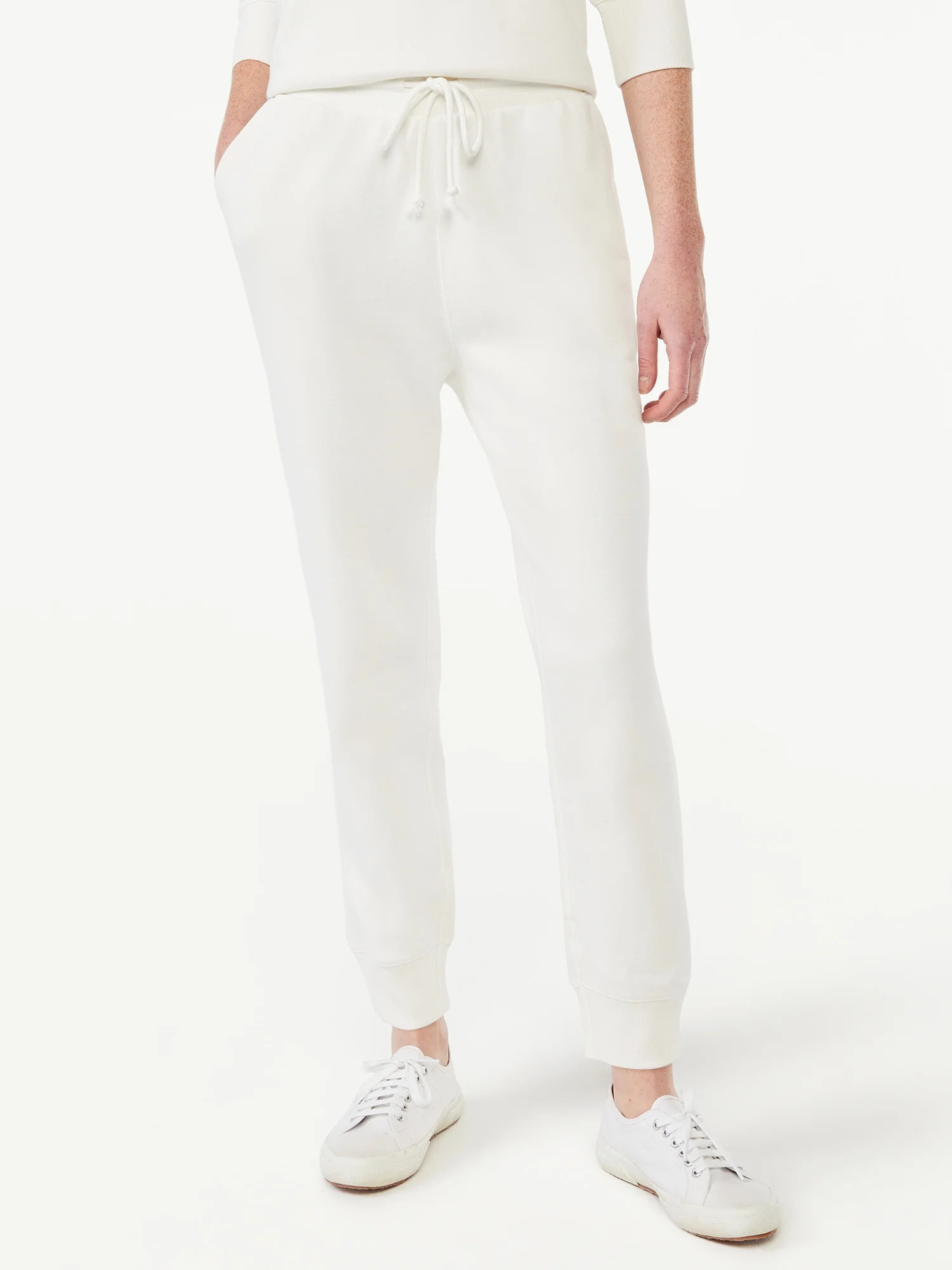 Free Assembly Women's Ribbed Cuff Sweatpants | Walmart (US)