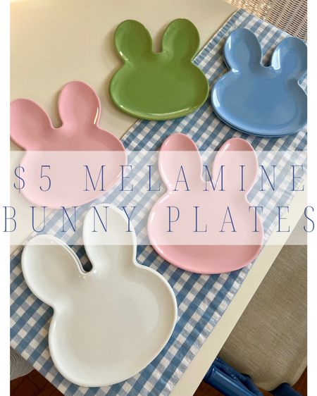 $5 melamine bunny plates! 

kids' table | spring decor | Easter table | kids' plates | spring decor | bunny decor | early spring | Easter decorations | Easter decor | home decor | classic home | traditional home | grandmillenial home | preppy style | southern home | southern charm | southern living | spring decorations | spring style | spring 

#LTKfindsunder100 #LTKfindsunder50 #LTKSeasonal