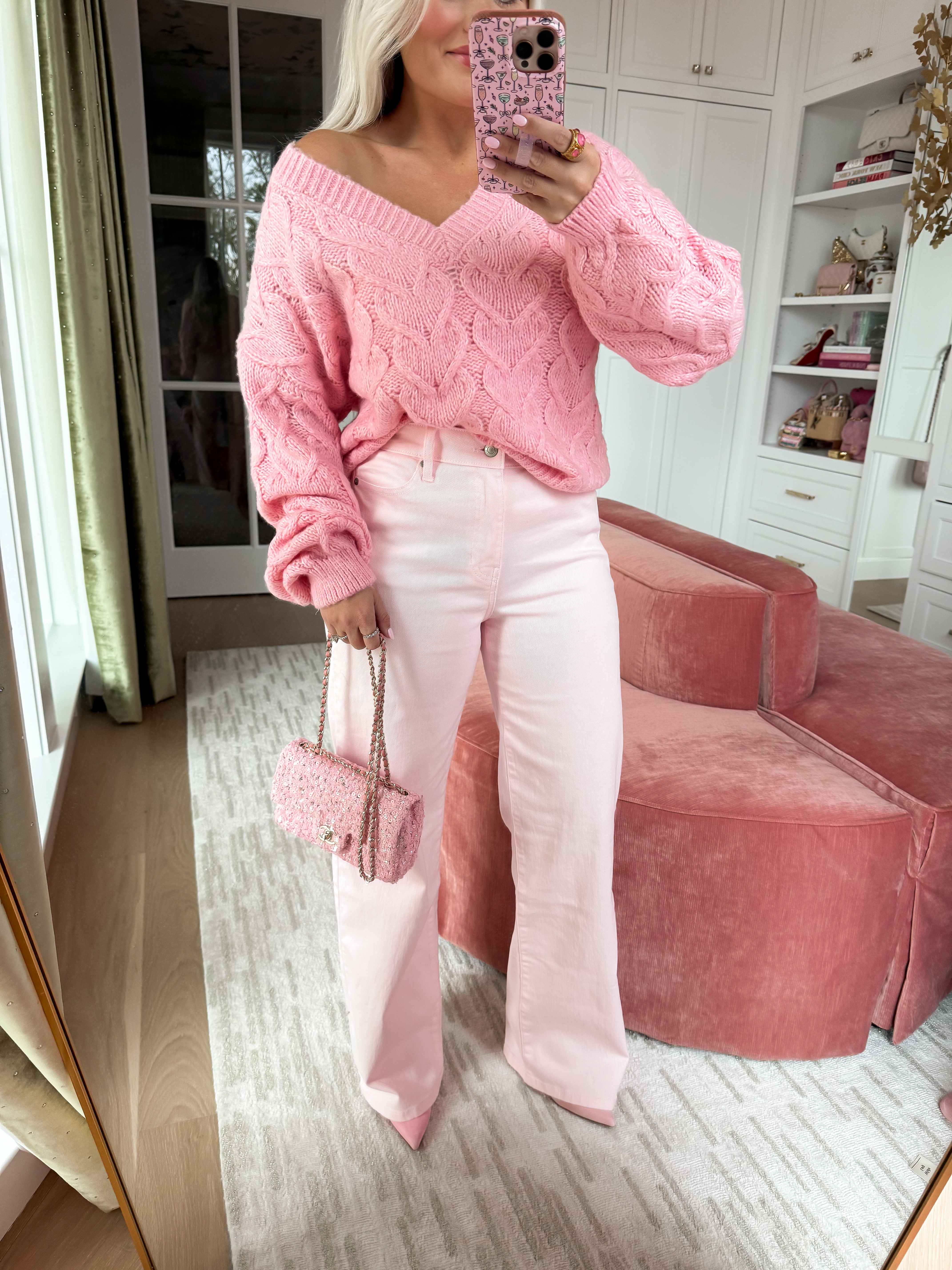 Walmart try-on haul. Wearing small in top and size small pink jeans. Spring + Valentine’s styles. 

 

#LTKootd