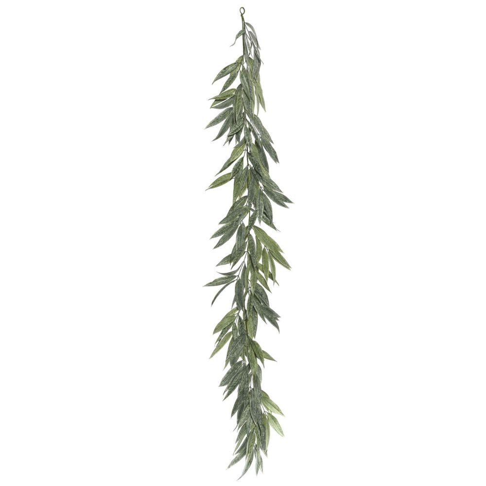 Vickerman 6' Artificial Green Muddy White Willow Garland | Oriental Trading Company