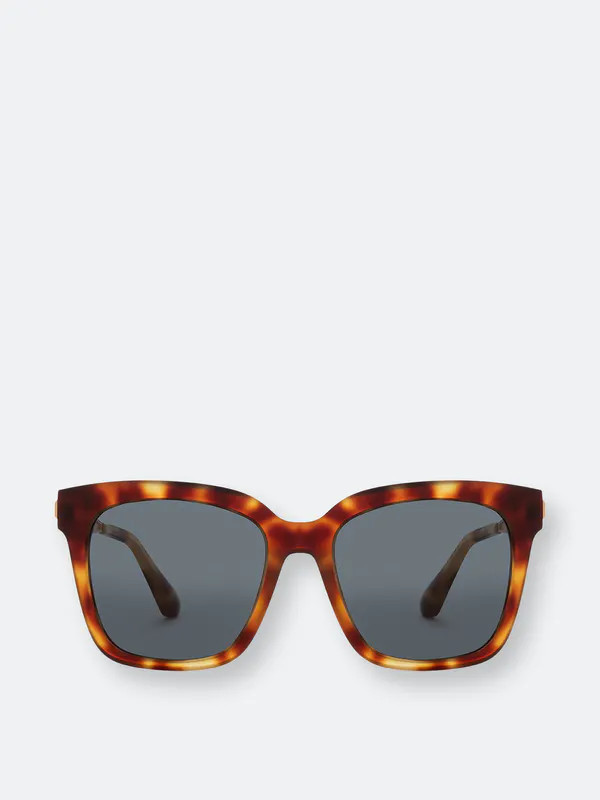 Diff Eyewear Bella - Solstice Tortoise + Grey Polarized - Grey | Verishop