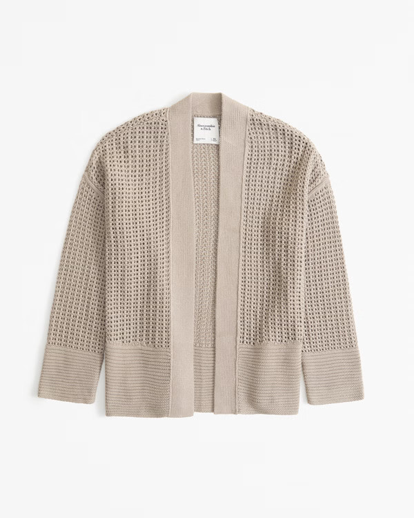 Women's Textural Long-Length Cardigan | Women's Tops | Abercrombie.com | Abercrombie & Fitch (US)
