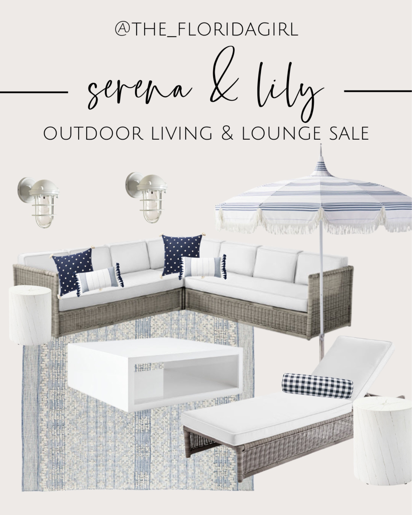 Serena & Lily lounge living set #outdoor #patio #sectional #sofa #umbrella #outside #coffeetable #wood #sconce #naitical #traditional #classic #navyblue #outdoorfurniture #throwpillows #pillows

#LTKhome #LTKsalealert #LTKFind