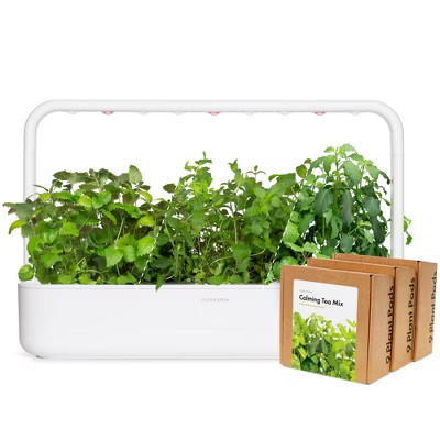 Click & Grow Indoor Herbal Tea Gardening Kit, Smart Garden 9 with Grow Light and 36 Plant Pods | Target