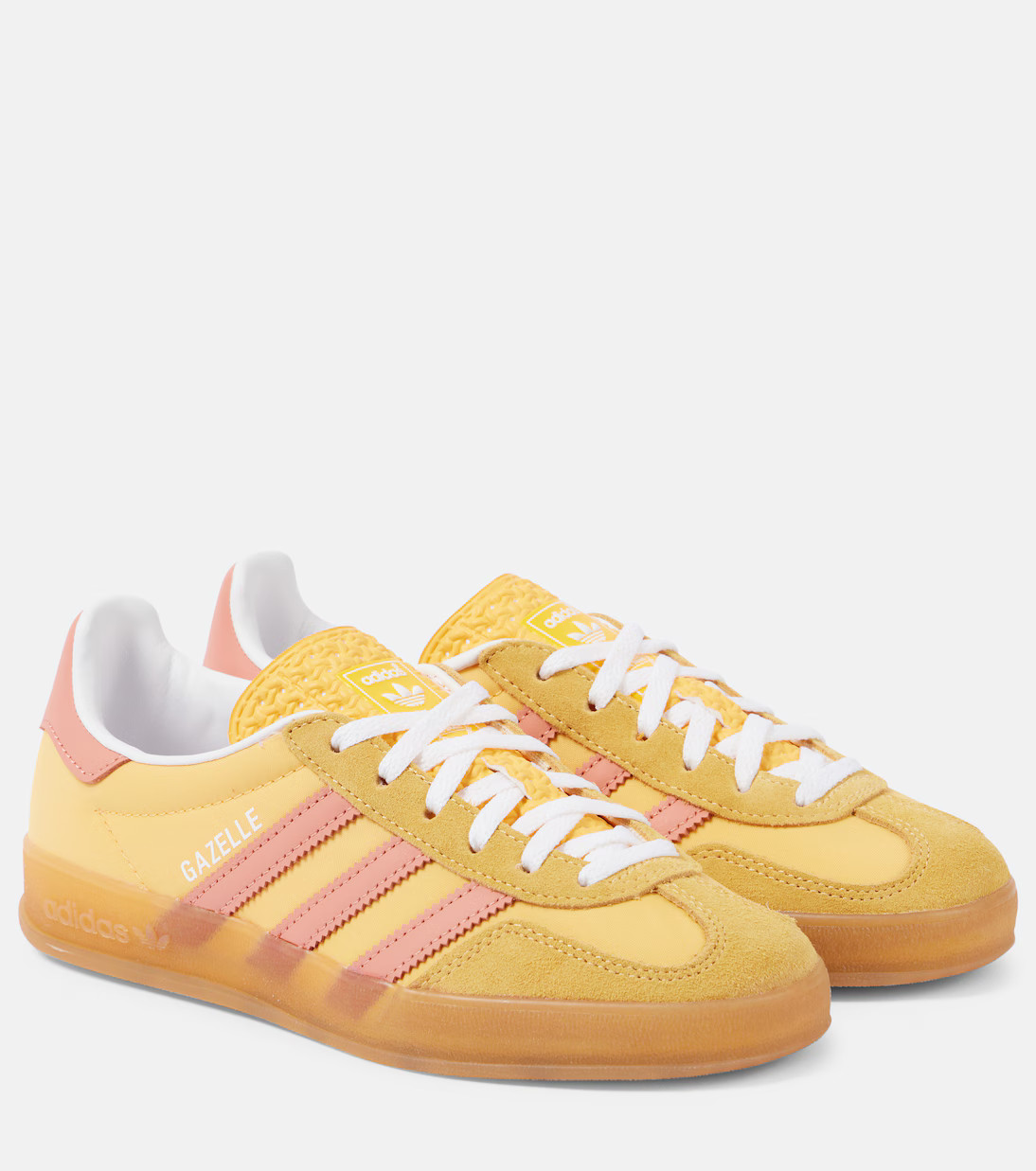 Gazelle Indoor suede-trimmed sneakers | Mytheresa (US/CA)