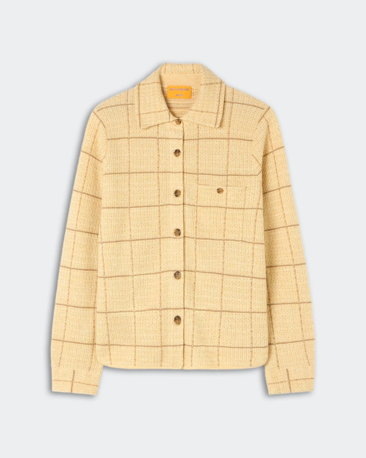 Dylan Plaid Shirt - Butter/Camel | Guest In Residence
