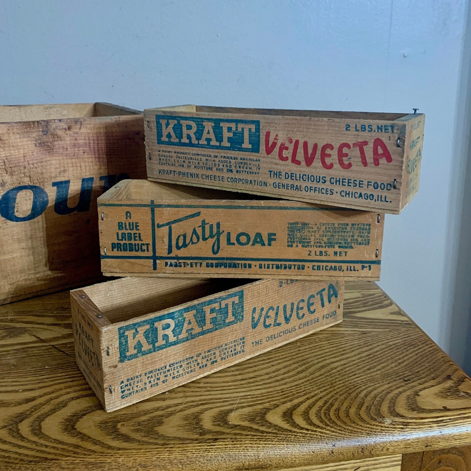 CHOICE Wooden Cheese Box, Vintage 2 Pound Size Box, CHICAGO Advertising, Rustic Wood Kitchen Deco... | Etsy (US)