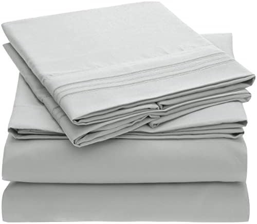 Mellanni King Size Sheet Set - Hotel Luxury 1800 Bedding Sheets & Pillowcases - Extra Soft Coolin... | Amazon (US)