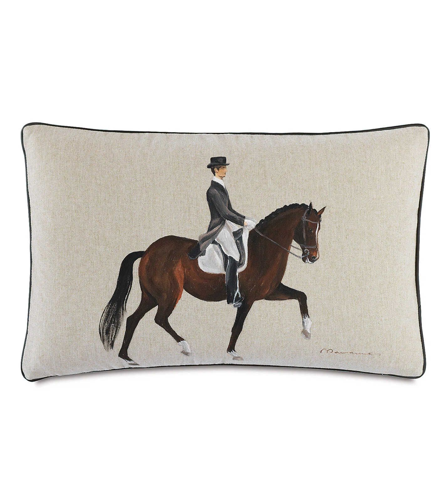 Equestrian Cotton Blend Throw Pillow | Wayfair North America