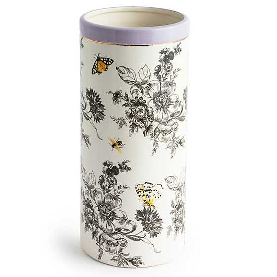 Butterfly Toile Tall Vase | MacKenzie-Childs