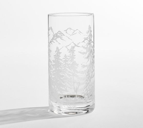 Rustic Forest Cocktail Glasses - Set of 4 | Pottery Barn (US)