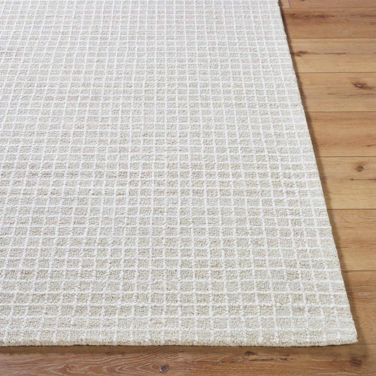 Andreas 541265 Tan/Off-White (VVAN-2303) Wool Hand-Tufted Area Rug | Rugs Direct