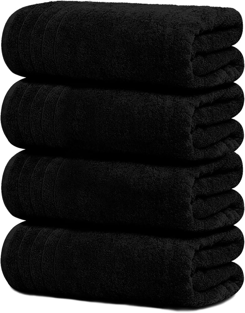 Tens Towels Large Bath Towels, 100% Cotton Towels, 30 x 60 Inches, Extra Large Bath Towels, Light... | Amazon (US)