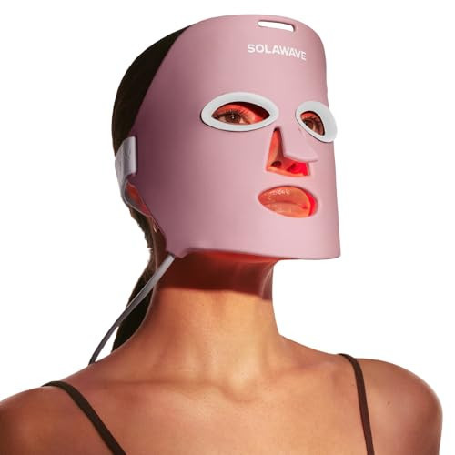 SolaWave Wrinkle Retreat Light Therapy Face Mask | FDA Cleared Red and Infrared Light Mask to Rejuvenate & Firm Skin | 10 Minute Anti-Aging Treatment | Amazon (US)