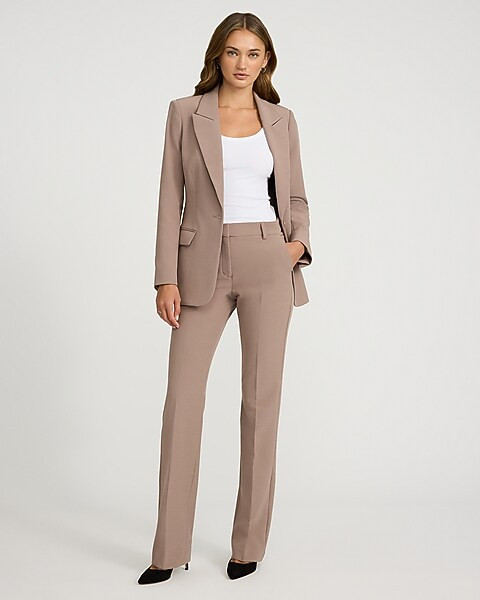 Editor Studio Stretch Twill Mid Rise Bootcut Pant | Express