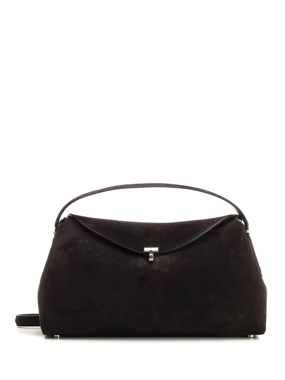 Totême Logo Plaque Foldover Top Shoulder Bag | Cettire Global
