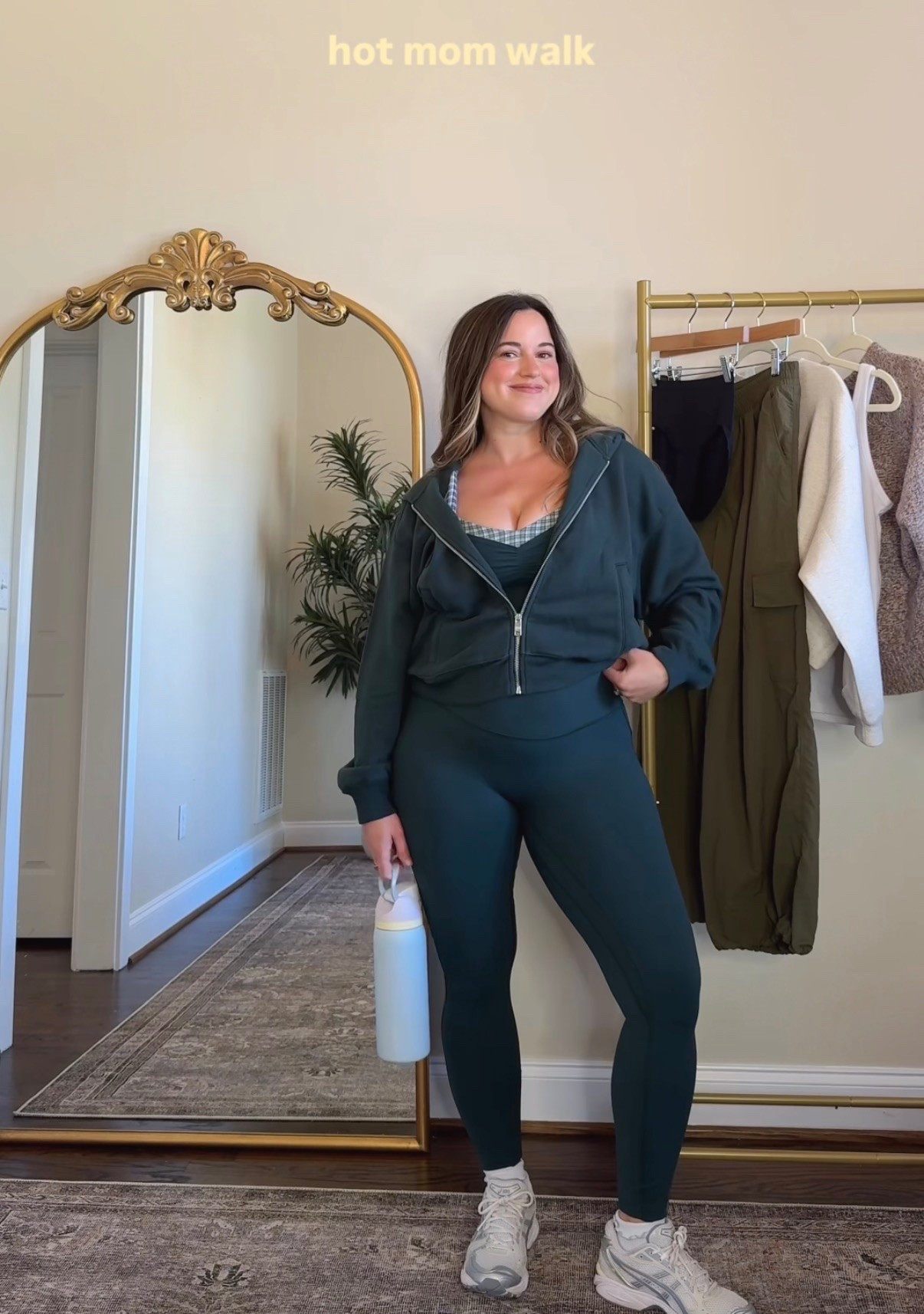 Leggings and sports bra are medium, zipper hoodie is large, thong underwear is size M/L

#LTKootd #LTKfitnessgoals #LTKSaleAlert
