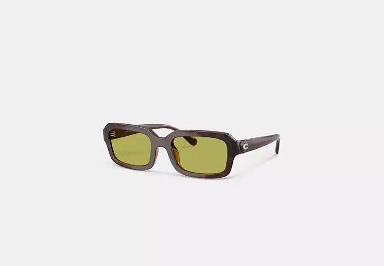 C Heart Narrow Square Sunglassses | Coach (US)