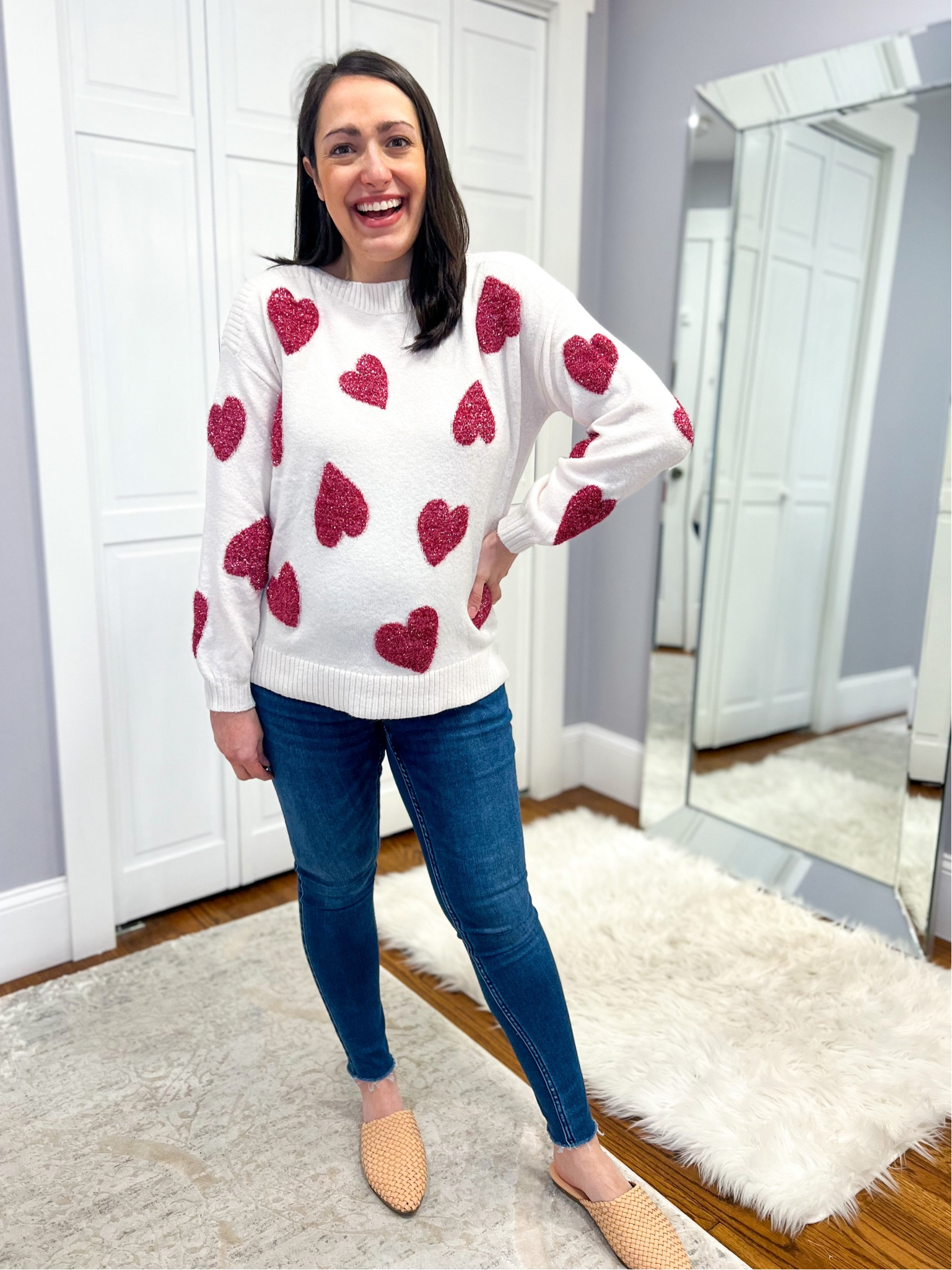 Loft heart sweater: medium

#LTKFind #LTKbump #LTKSeasonal