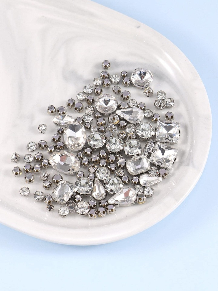100pcs Random DIY Sewing Rhinestone | SHEIN