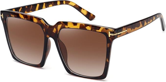 STORYCOAST Oversized Square Sunglasses Womens Retro Shades Luxury Big Sun Glasses UV400 Protectio... | Amazon (US)