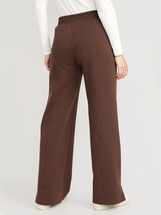 High-Waisted Dynamic Fleece Wide-Leg Trouser Pants for Women | Old Navy (US)