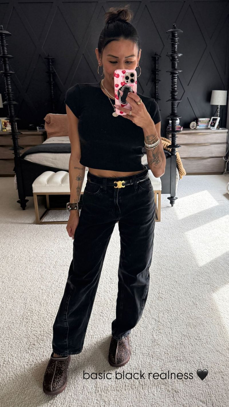 I’m 5’4” with 30” inseam. Wearing Small tee and size 24 jeans. 

 #LTKootd #LTKOver40