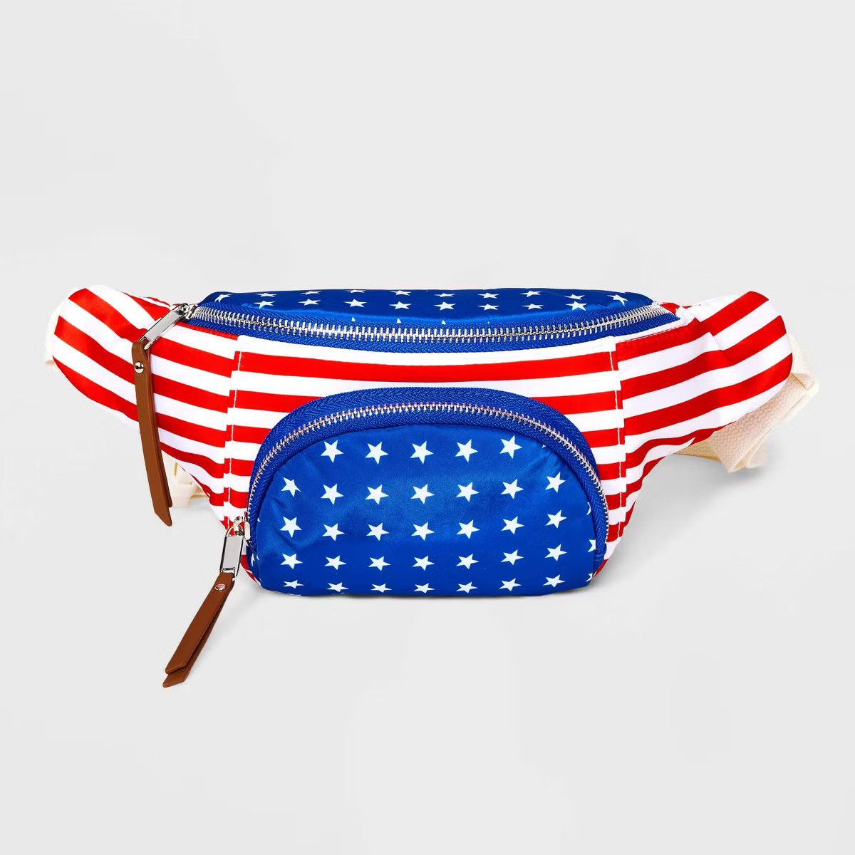 Americana Belt Crossbody Bag - Mad Love Blue/Red | Target