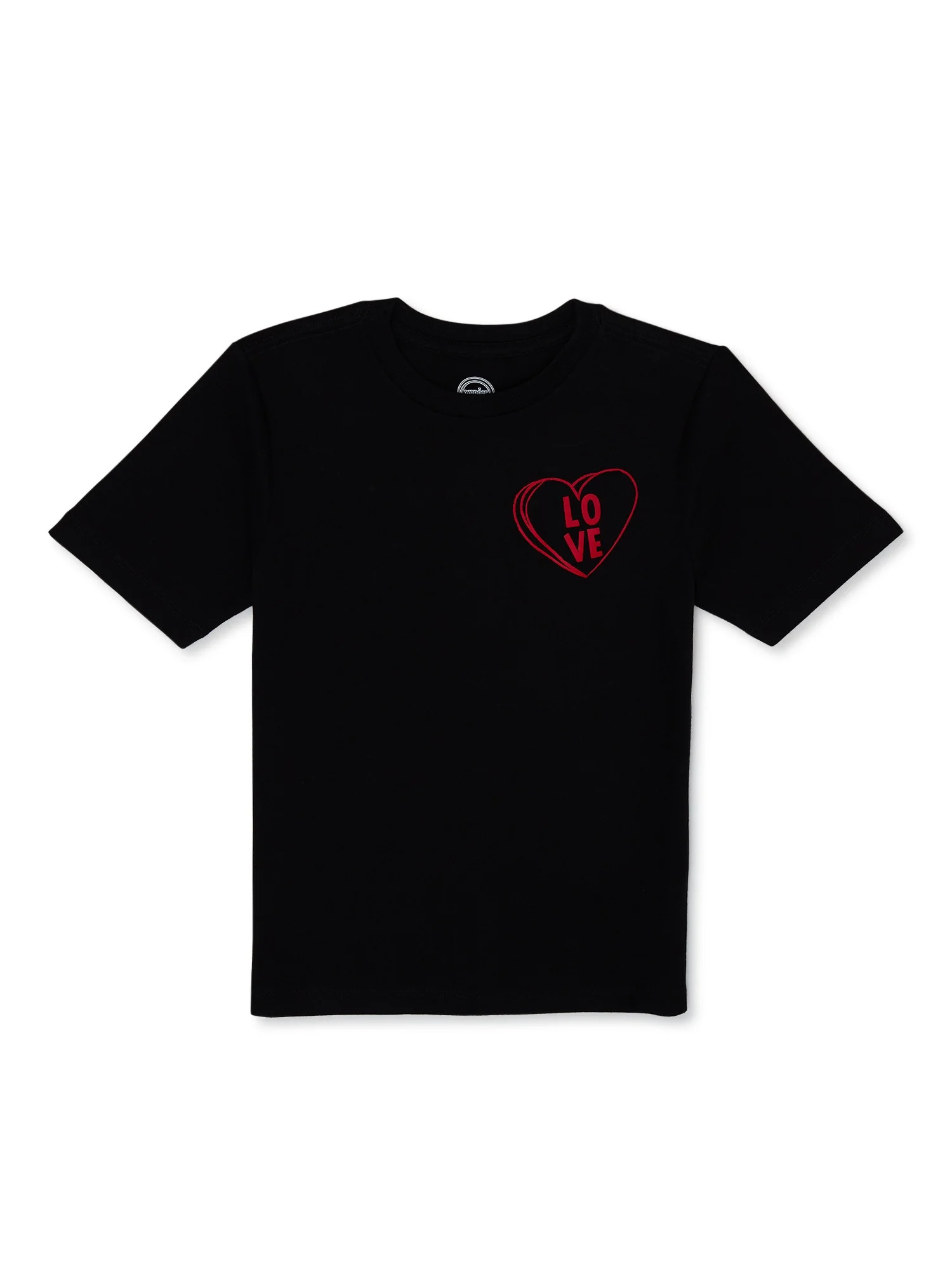 Wonder Nation Boys Valentine's Day Tee with Short Sleeves, Sizes 4-18 | Walmart (US)