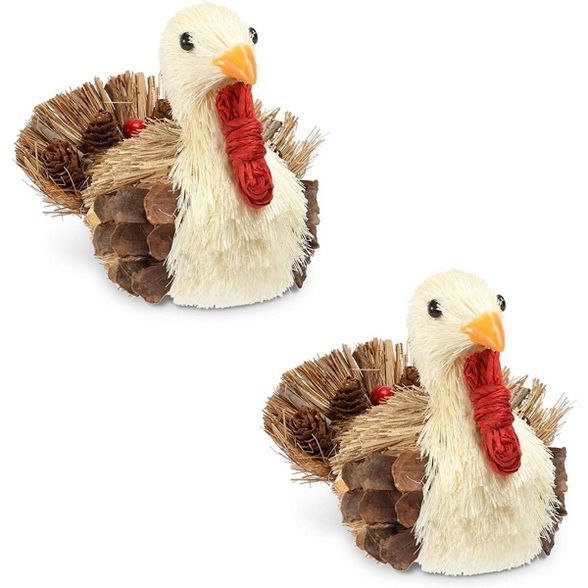 Okuna Outpost 2 Pack Happy Thanksgiving Turkey Centerpieces for Fall Dining Party Table Home Déc... | Target