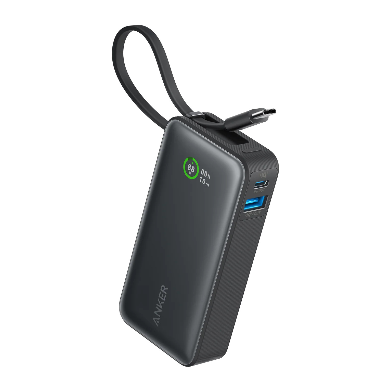 Anker Nano Power Bank (30W, Built-In USB-C Cable) | Anker