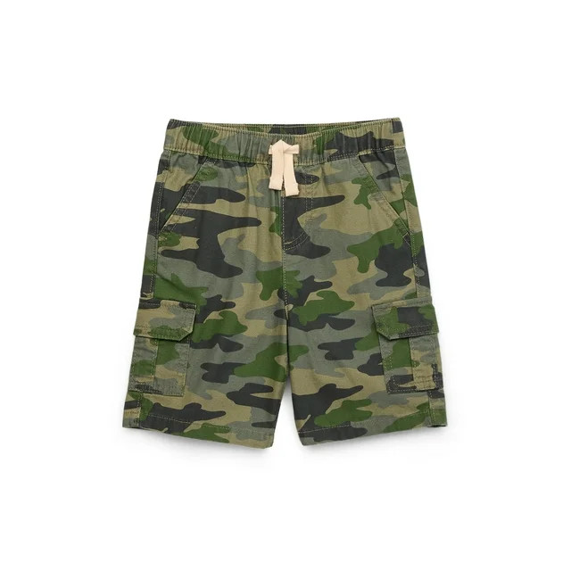Wonder Nation Toddler Boys Cotton Cargo Shorts, Sizes 12M-5T | Walmart (US)