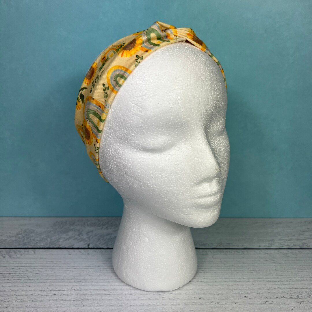 Sunflower Headband, Knotted Headband, fall Headband, Headband for Women, womens Headband, workout He | Etsy (US)